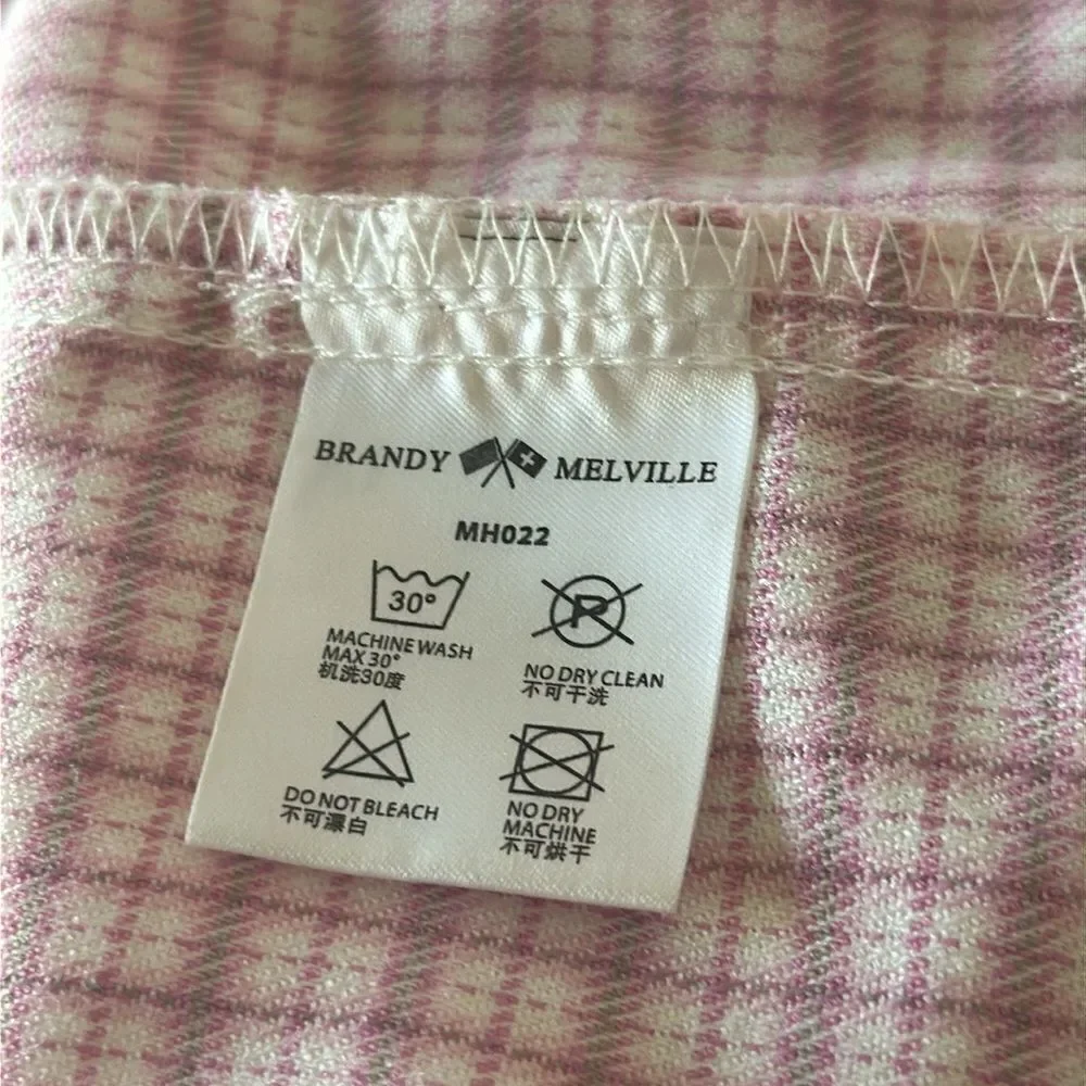 Brandy Melville Plaid Cara Mini Skirt!